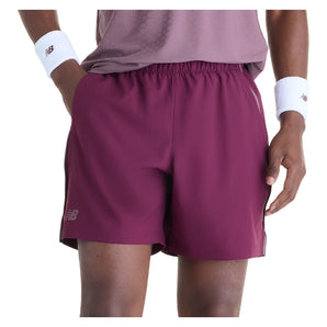 Men's NYC Tournament Tennis Short Mulled Wine, New Balance, Mulled Wine, Tennis Express, MB62M5HG-MUWF26-MULLED-WINE-1