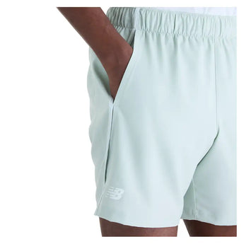 Men's NYC Tournament Tennis Short Silver Moss,Apparel,New Balance,,,Tennis Express,MB62M5HG-SRVF26-6