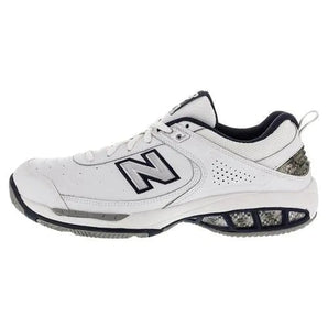 Men's MC806 B Width Tennis Shoes White-Footwear-New Balance-MC806WB-S16-LEFT-Tennis Express