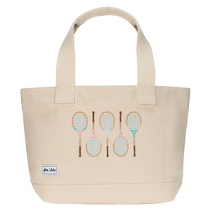 Women's Mini Country Club Tote Retro Racquets, Ame and Lulu, Retro Racquets, Tennis Express, MCCT431-B-RETRO-RACQUETS-1