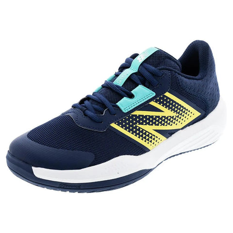 New Balance Men's 696v6 D Width Tennis Shoes White and Clementine
