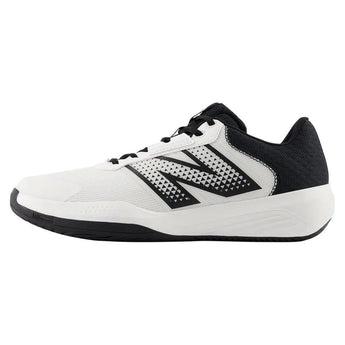 Men's 696v6 D Width Tennis Shoes White and Black-Footwear-New Balance-MCH696W6-11-Tennis Express
