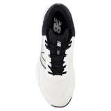 Men's 696v6 2E Width Tennis Shoes White and Black-Footwear-New Balance-MCH696W6-3-4-[Sku]-Tennis Express