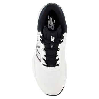 Men's 696v6 2E Width Tennis Shoes White and Black-Footwear-New Balance-MCH696W6-3-4-[Sku]-Tennis Express