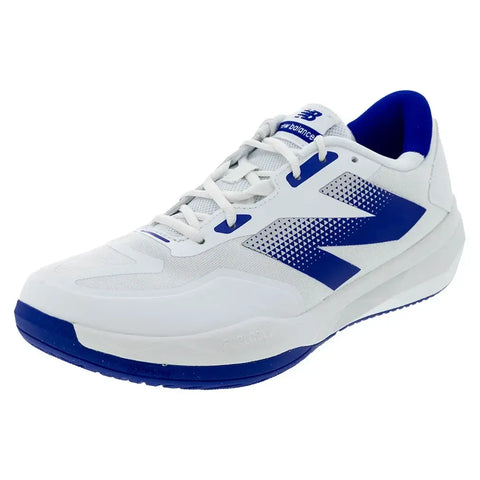 Men's FuelCell 796v4 D Width Tennis Shoes White and Blue Gemstone Men's FuelCell 796v4 D Width Tennis Shoes White and Blue Gemstone