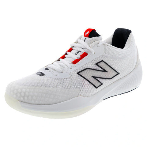 Men's FuelCell 996v6 D Width Tennis Shoes White and Black – Tennis