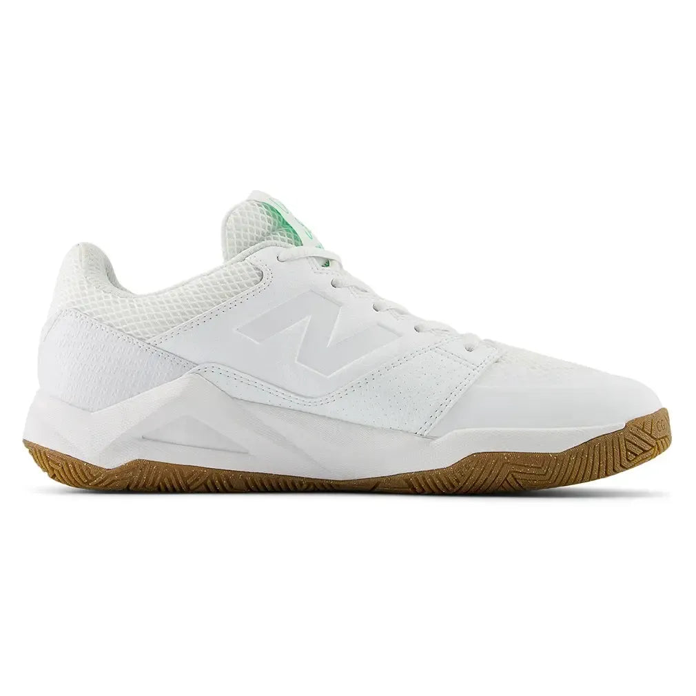 Men's FuelCell Delray D Width Tennis Shoes White and Green Apple