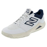 Men's FuelCell Delray D Width Tennis Shoes White and Navy-Footwear-New Balance-MCHCODW2D-U25copy-Tennis Express