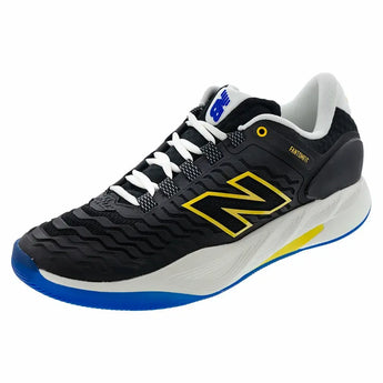 Men's Fresh Foam X CT-Rally v2 D Width Tennis Shoes Black and Apollo Gold,Footwear,New Balance,7,Black/Apollo Gold,Tennis Express,MCHRALP2D-H25copy