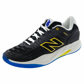 Men's Fresh Foam X CT-Rally v2 D Width Tennis Shoes Black and Apollo Gold,Footwear,New Balance,7,Black/Apollo Gold,Tennis Express,MCHRALP2D-H25copy