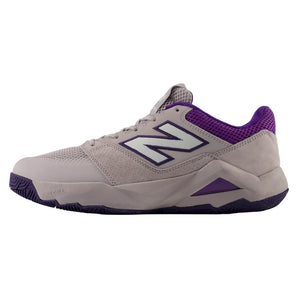 Men's Coco Delray D Width Tennis Shoes Off-Line Grey and Boysenberry, New Balance, Tennis Express, MCOD11UD-H26-1
