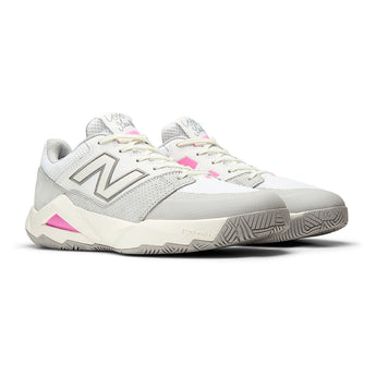 Men's Coco Delray 2E Width Tennis Shoes NB White and Pink Heat,Footwear,New Balance,,,Tennis Express,MCOD2KY2E-8