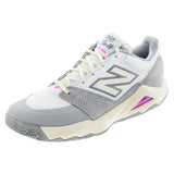 Men's Coco Delray 2E Width Tennis Shoes NB White and Pink Heat,Footwear,New Balance,NB White/Pink Heat,8,Tennis Express,MCOD2KY2Ecopy