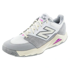Men's Coco Delray 2E Width Tennis Shoes NB White and Pink Heat,Footwear,New Balance,NB White/Pink Heat,8,Tennis Express,MCOD2KY2Ecopy