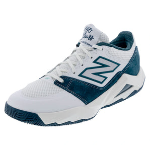 Men's Coco Delray D Width Tennis Shoes NB White and Deep End,Footwear,New Balance,NB White/Deep End,7,Tennis Express,MCOD44YDcopy
