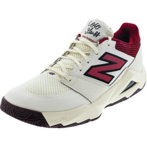 Men's Coco Delray 2E Width Tennis Shoes Angora and Podium Red, New Balance, Angora/Podium Red, Tennis Express, MCOD8172E-F26-ANGORA-PODIUM-RED-1