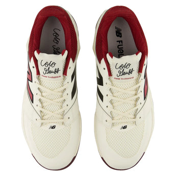 Men's Coco Delray D Width Tennis Shoes Angora and Podium Red, New Balance, Tennis Express, MCOD817D-F26-3