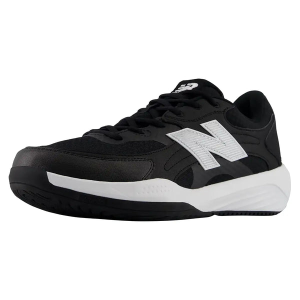 Men's FuelCell 696v7 D Width Tennis Shoes Black and White,Footwear,New Balance,Black/White,7,Tennis Express,MH69689D-y