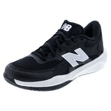 Men's FuelCell 696v7 2E Width Tennis Shoes Black and White,Footwear,New Balance,Black/White,8,Tennis Express,MH69689D2E-F26