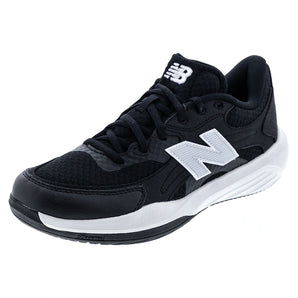 Men's FuelCell 696v7 D Width Tennis Shoes Black and White,Footwear,New Balance,Black/White,7,Tennis Express,MH69689DD-F26copy