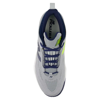 Men's NetRush PKL D Width Pickleball Shoes Light Zinc Blue and Navy,Footwear,New Balance,,,Tennis Express,MHNET3YG-3