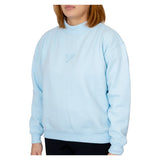 Women's The Mockneck Tennis Sweatshirt Light Blue, CourtLife, Tennis Express, MN-BBLF26-2
