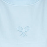 Women's The Mockneck Tennis Sweatshirt Light Blue, CourtLife, Tennis Express, MN-BBLF26-3