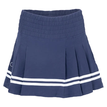 Women's Monroe 15 Inch Tennis Skort, Bubble, Navy, Tennis Express, MON-B-NAVY-1