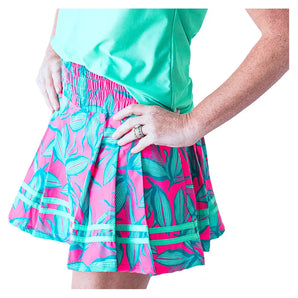 Women's Monroe Tennis Skort Flower-Apparel-Bubble-, [current_file_name-Tennis Express