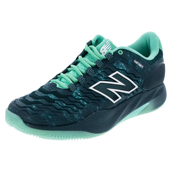 Men's CLAY Court Fresh Foam X CT-Rally v2 2E Width Tennis Shoes Medusa Green and Deep End,Footwear,New Balance,Medusa Green/Deep End,8,Tennis Express,MRAL5AH2Ecopy