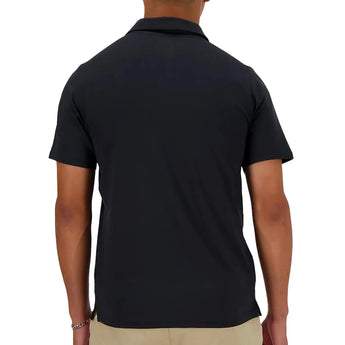 Men's Performance Tennis Polo Black-Apparel-New Balance-MT41401-BKS24-1-Tennis Express