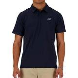 Men's Performance Tennis Polo Navy-Apparel-New Balance-MT41401-NNYS24-2-[Sku]-Tennis Express