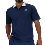 Men's Tournament Tennis Polo Navy-Apparel-New Balance-MT41402-NNY-Tennis Express