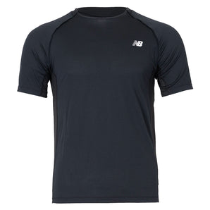 Men's Tennis Tournament Top Black-Apparel-New Balance-MT6116GM-BK-Tennis Express