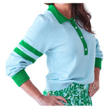 Women's Mulligan Tennis Sweater Light Blue-Apparel-Bubble-MULS-LB-Tennis Express