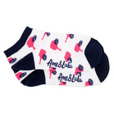 Women's Meet Your Match Pickleball Socks 3 Pack Pink Paddles-Socks-Ame and Lulu-MYMS-P-3PK-S25-3-Tennis Express