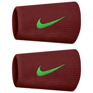 Premier Doublewide Tennis Wristbands 2 Pack Team Red and Green Spark, Nike, Team Red/Green Spark, Tennis Express, N0002466-696OSH26-TEAM-RED-GREEN-SPARK-1