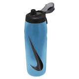 Refuel Bottle Locking Lid 32 Oz Baltic Blue and Black, Nike, Baltic Blue/Black, Tennis Express, N1007670-420-32H26-BALTIC-BLUE-BLACK-1
