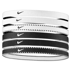 Unisex Flex Classic Headbands 6 Pack White and Black-Accessories-Nike-N1011927-189B-1-Tennis Express