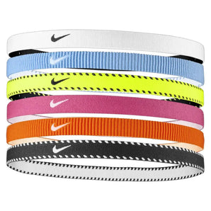Youth Flex Classic Training Headbands 6 Pack Volt and Vivid Pink-Accessories-Nike-N1011929-702F25-1-Tennis Express
