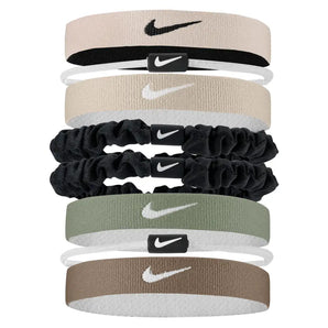Unisex Flex Classic Mixed Hair Ties 8 Pack Light Soft Pink and White,Accessories,Nike,Light Soft Pink/White,One Size,Tennis Express,N1011934-631F26-1
