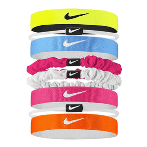 Unisex Flex Classic Mixed Hair Ties 8 Pack Volt and White,Accessories,Nike,Volt/White,One Size,Tennis Express,N1011934-726B