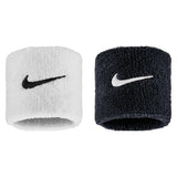 Swoosh Classic Wristbands 2 Pack, Nike, 036 Black/White, Tennis Express, N1012405-BF26-036-BLACK-WHITE-1