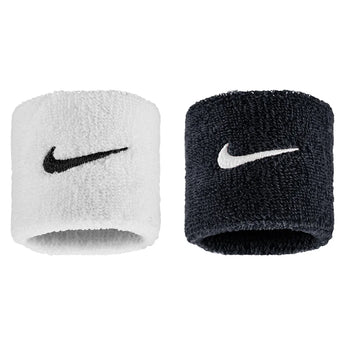 Swoosh Classic Wristbands 2 Pack, Nike, 036 Black/White, Tennis Express, N1012405-BF26-036-BLACK-WHITE-1