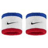 Swoosh Classic Wristbands 2 Pack, Nike, 467 Game Royal/Uni Red, Tennis Express, N1012405-BF26-467-GAME-ROYAL-UNI-RED-1