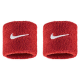 Swoosh Classic Wristbands 2 Pack, Nike, 610 University Red/White, Tennis Express, N1012405-BF26-610-UNIVERSITY-RED-WHITE-1