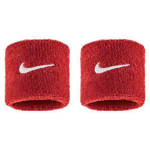 Swoosh Classic Wristbands 2 Pack, Nike, 610 University Red/White, Tennis Express, N1012405-BF26-610-UNIVERSITY-RED-WHITE-1