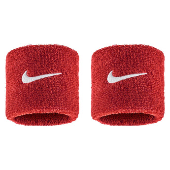 Swoosh Classic Wristbands 2 Pack, Nike, 610 University Red/White, Tennis Express, N1012405-BF26-610-UNIVERSITY-RED-WHITE-1