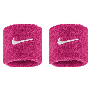 Swoosh Classic Wristbands 2 Pack, Nike, 639 Vivid Pink/White, Tennis Express, N1012405-BF26-639-VIVID-PINK-WHITE-1