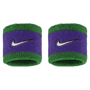 Swoosh Classic Wristbands 2 Pack, Nike, 306 Clover/Fierce Purple, Tennis Express, N1012405-F26-306-CLOVER-FIERCE-PURPLE-1